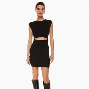 Wilfred Cut-Out Knit Mini Dress
